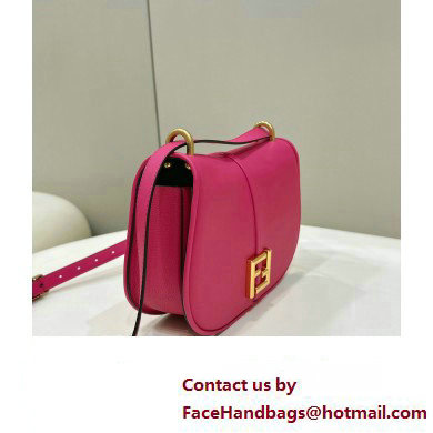 Fendi C Com Medium bag in smooth and full-grain leather Fuchsia 2023